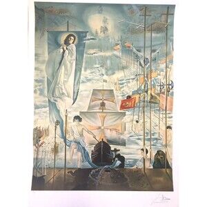 Lithograph Salvador Dali ‘The Dream Of Columbus’ Limited Edition Signed Original